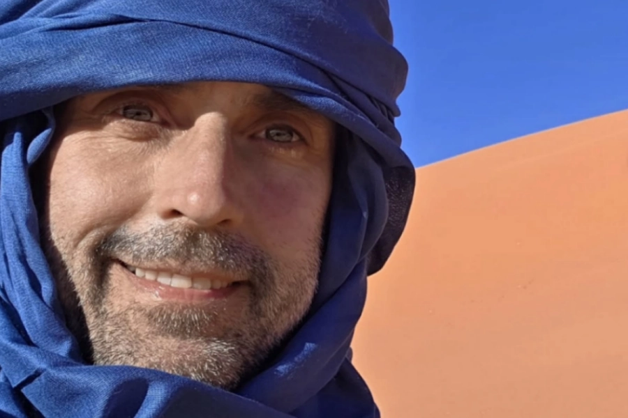 El diputado Rossi en sus vacaciones en &Aacute;frica. Instagram Juan Rossi.