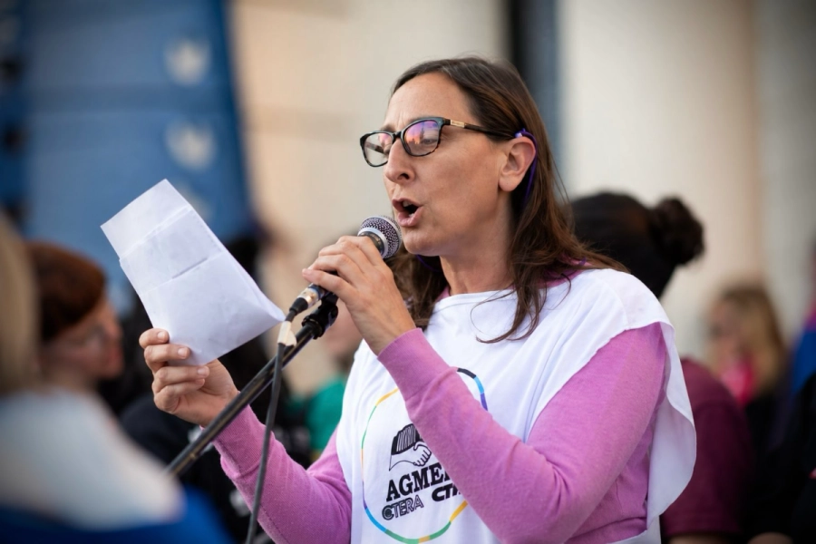 L&iacute;a Soledad Fimpel, secretaria adjunta de la Asociaci&oacute;n Gremial del Magisterio de Entre R&iacute;os (Agmer)