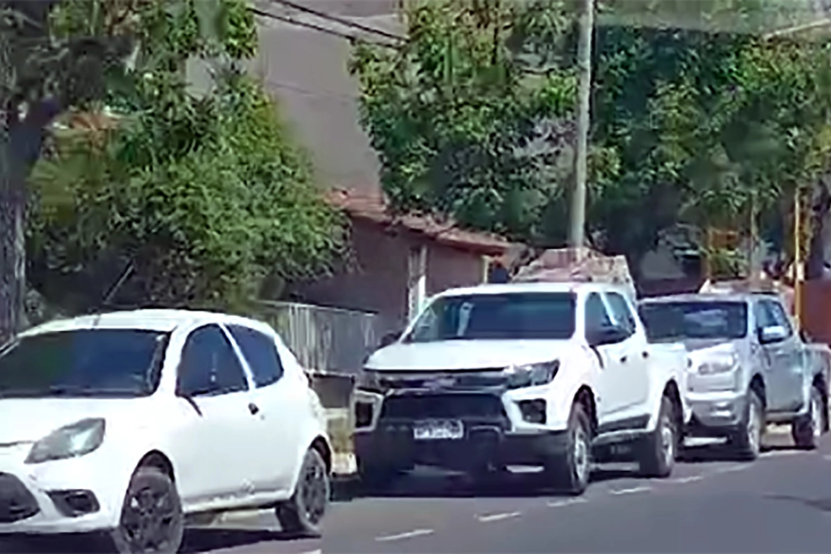 Uno de los vehículos utilizados para distribuir los bolsones del gobierno.