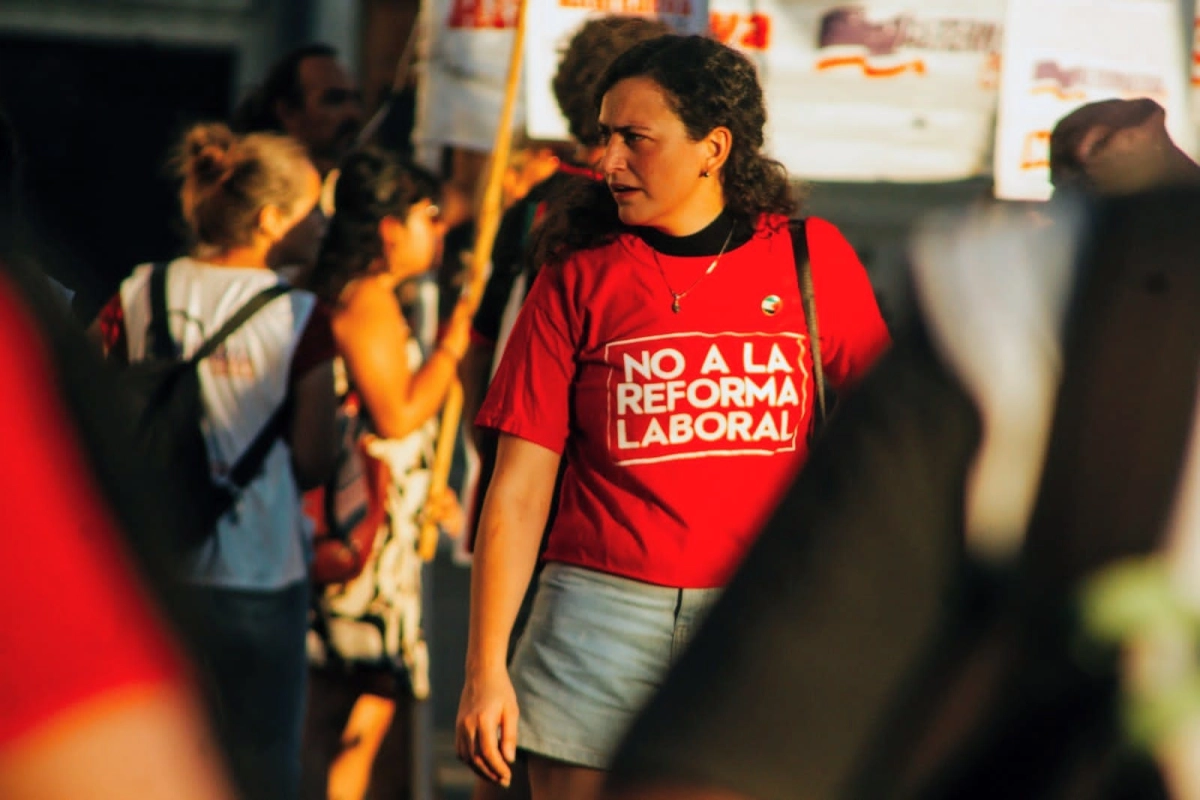 Nadia Burgos, referente del MST.