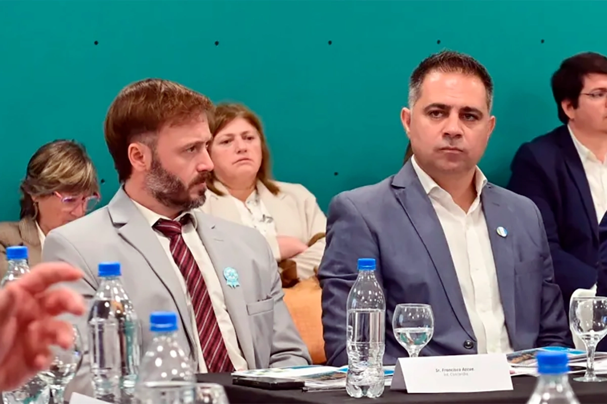 Intendentes Francisco Azcu&eacute; (Concordia) y Mauricio Davico (Gualeguaych&uacute;).