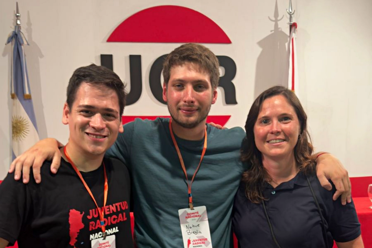Bruno Hern&aacute;ndez, Nahuel Breglia y Luc&iacute;a Varisco.