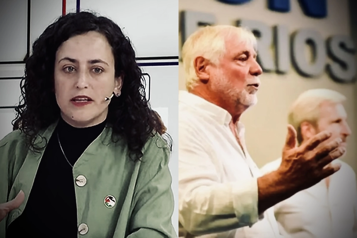 Nadia Burgos, Jos&eacute; Allende y Rogelio Frigerio.