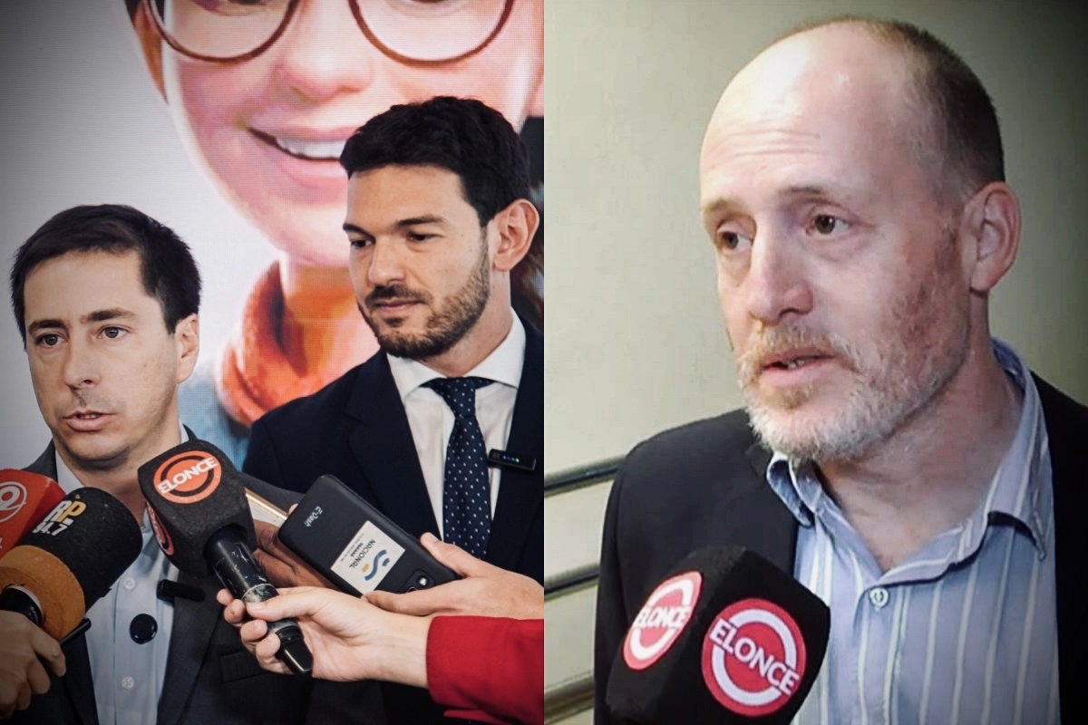 Mauricio Colello, Emanuel Gainza y Octavio Filipuzzi (presidente del Coper).