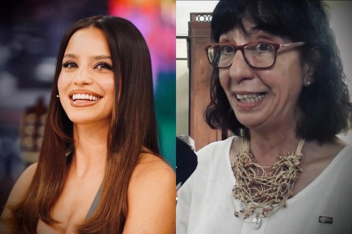 La cantante Emilia Mernes y la viceintendenta de Nogoy&aacute;, Desiree Pe&ntilde;aloza.