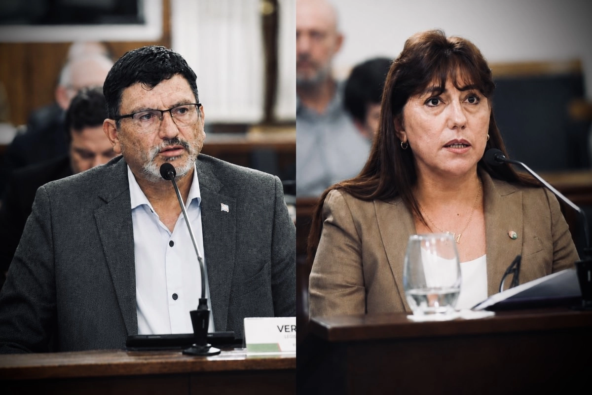 Senadores Jos&eacute; Gustavo Vergara (Juntos por Entre R&iacute;os - Diamante) y Gladys Dom&iacute;nguez (M&aacute;s para Entre R&iacute;os - Feliciano).